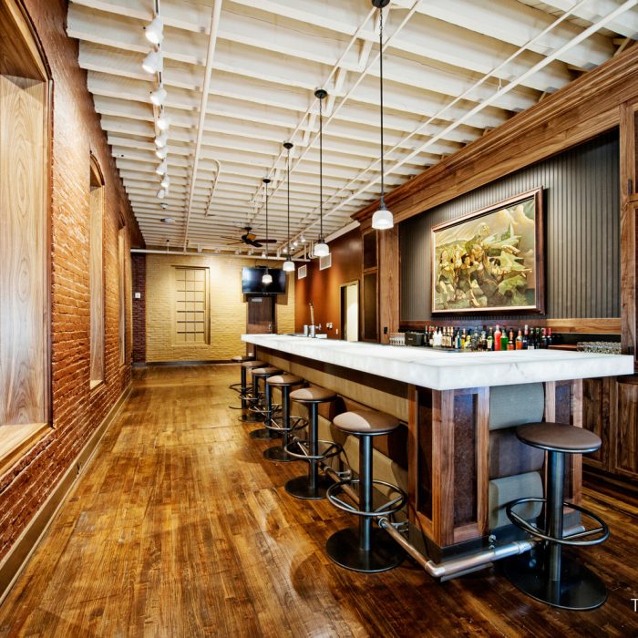 210 York Street building with historic brick walls and modern architectural elements