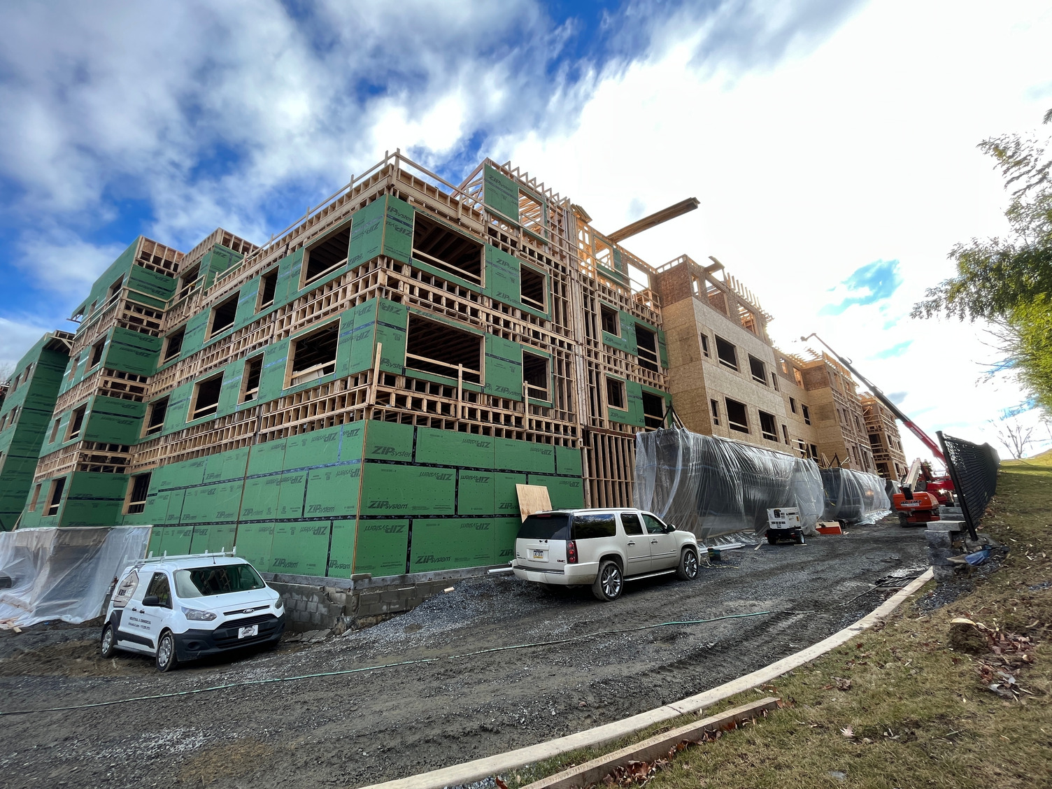 Construction at The Flats at Hampden Apartments in Camp Hill, PA