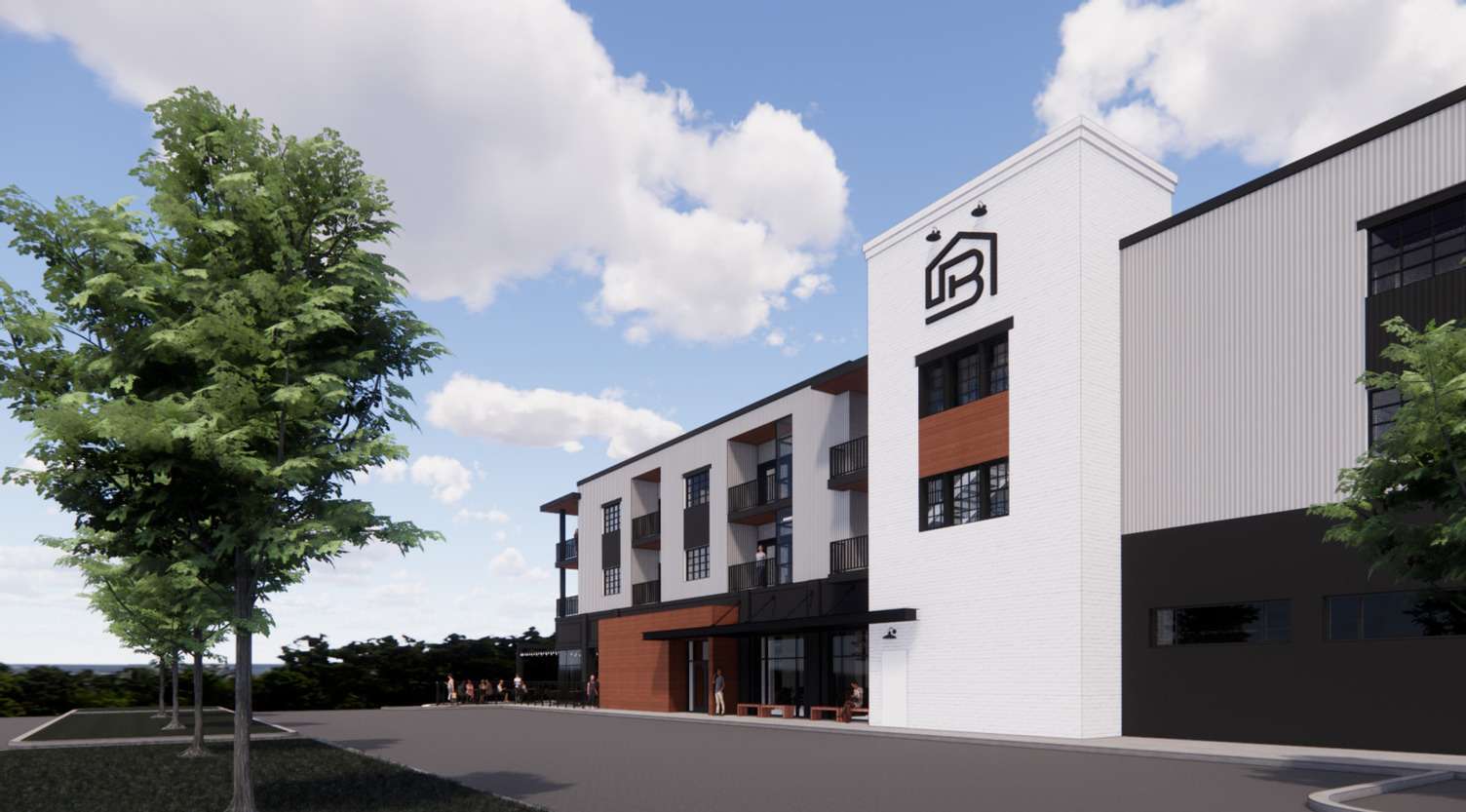 Luxury lofts above commercial spaces at Franklin Square in New Freedom