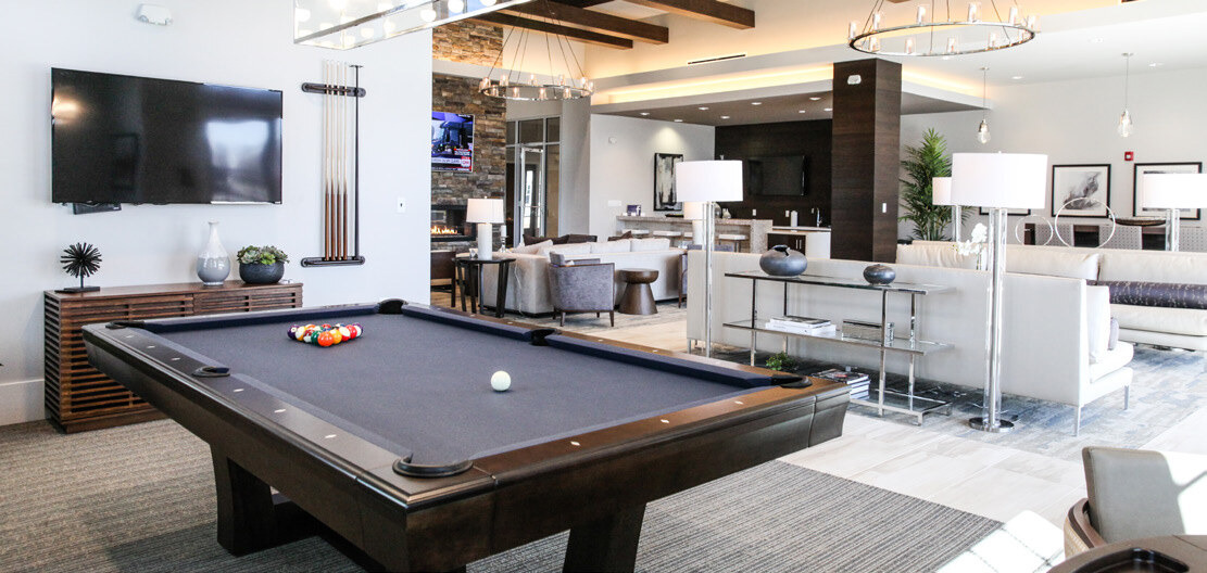 Billiards Room in Union Flats Apartments