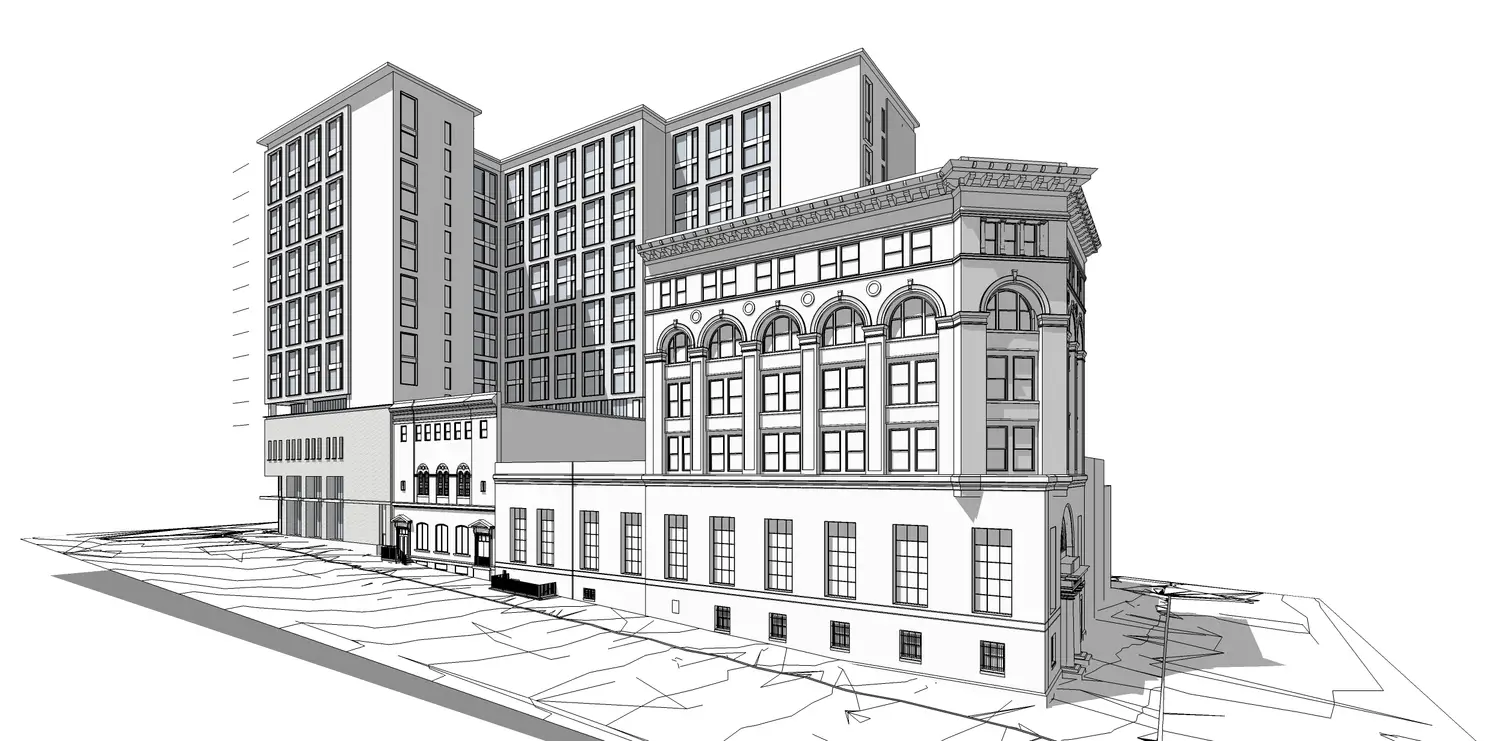 Facade Restoration and New Residential Tower in Baltimore