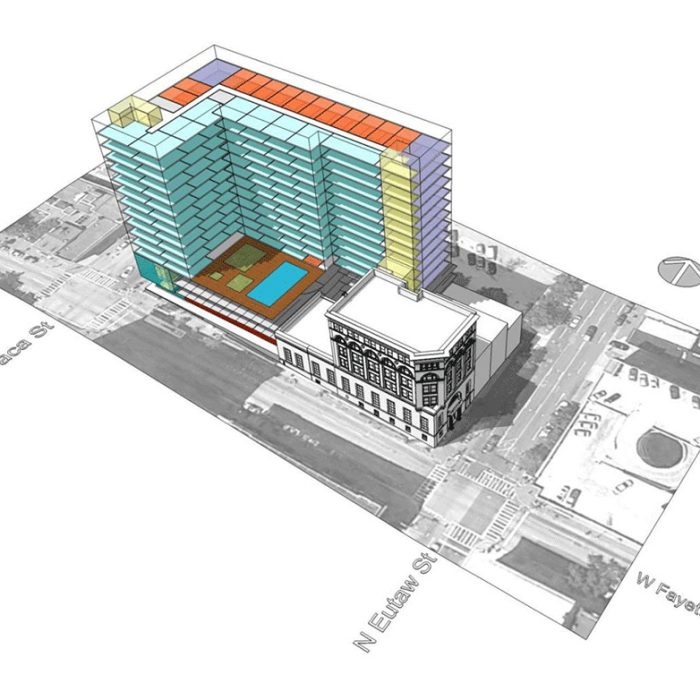 Facade Restoration and New Residential Tower in Baltimore