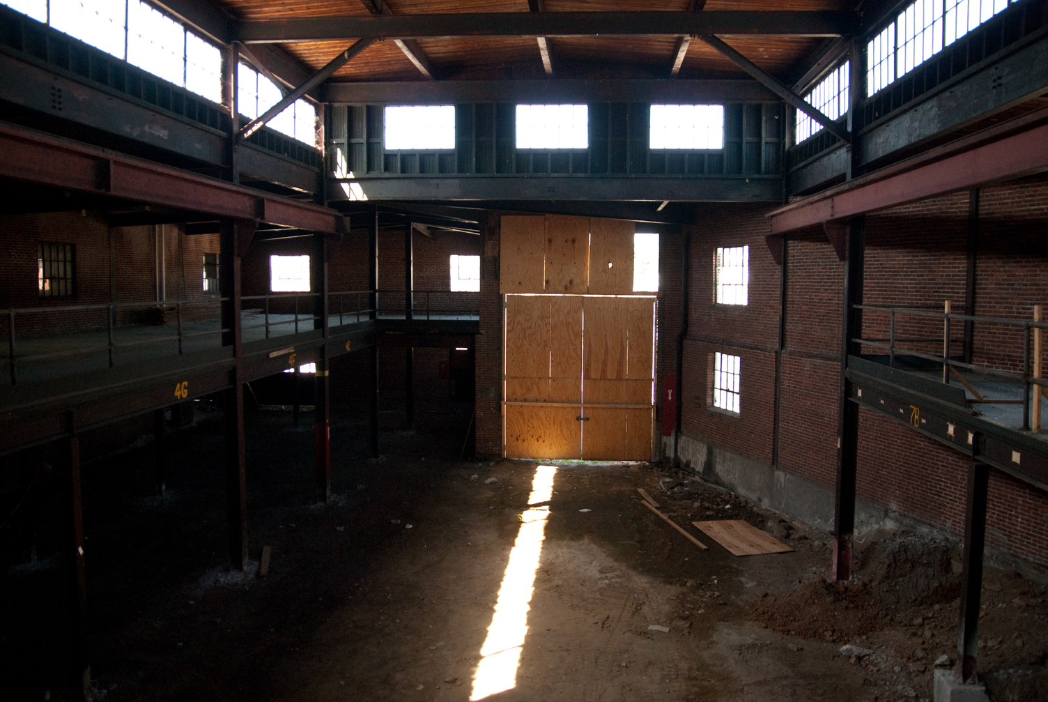 Before photo of historic Thomas Somerville building prior to adaptive reuse transformation