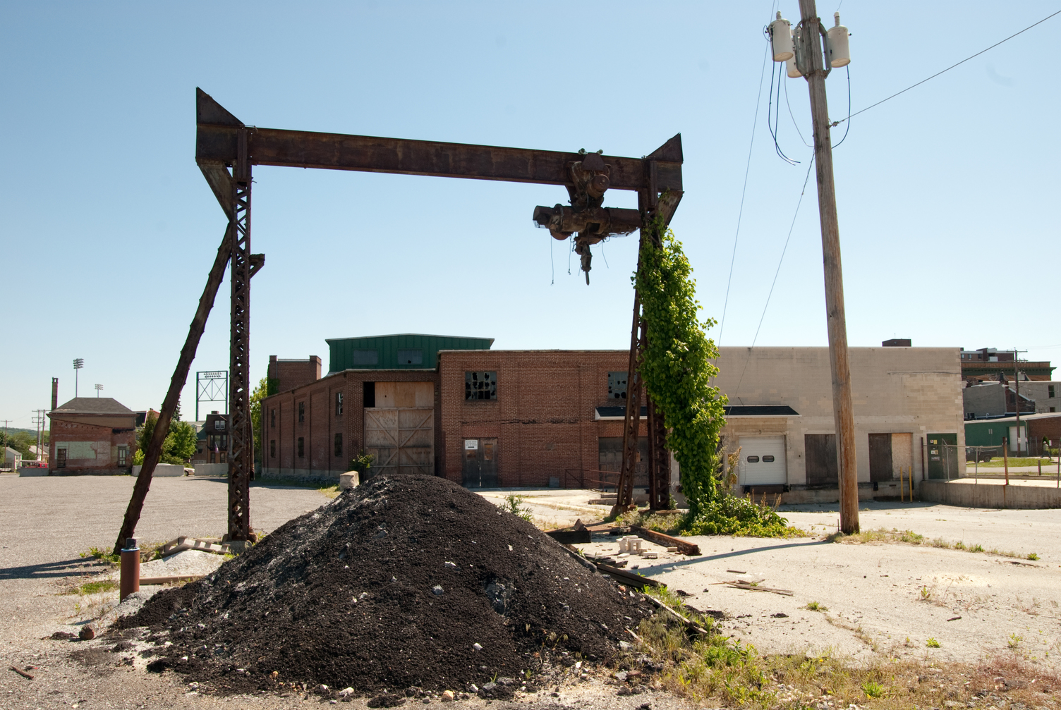 Before photo of historic Thomas Somerville building prior to adaptive reuse transformation