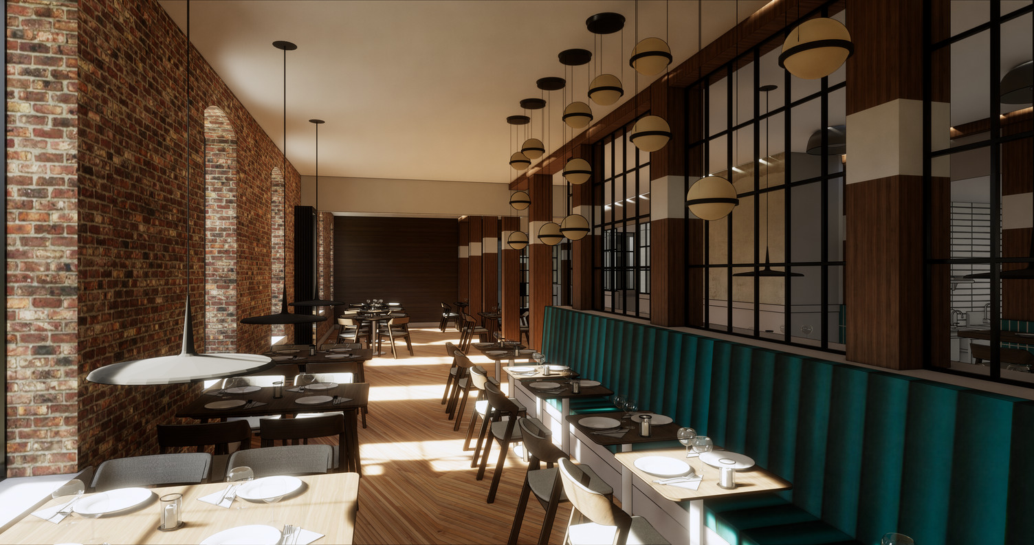 Raw elements of old factory combined with contemporary design at Blackworth