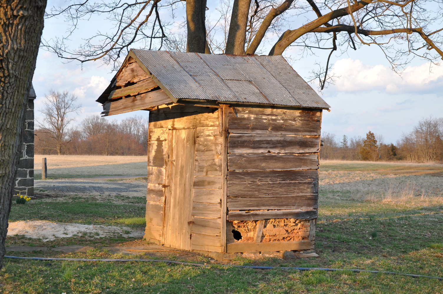 George Spangler Farm Smokehouse Before Its Restoration