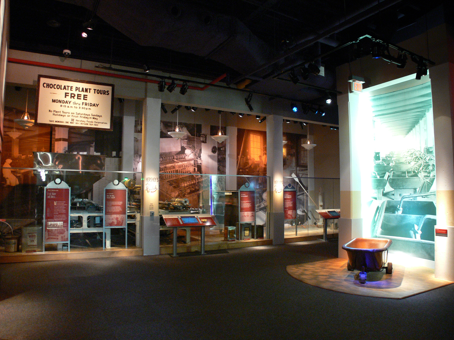 Changing exhibit gallery at Hershey Museum