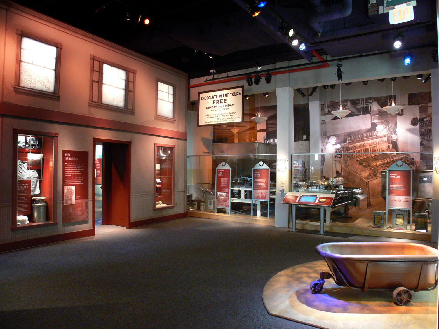 Entrepreneurship exhibit at Hershey Museum
