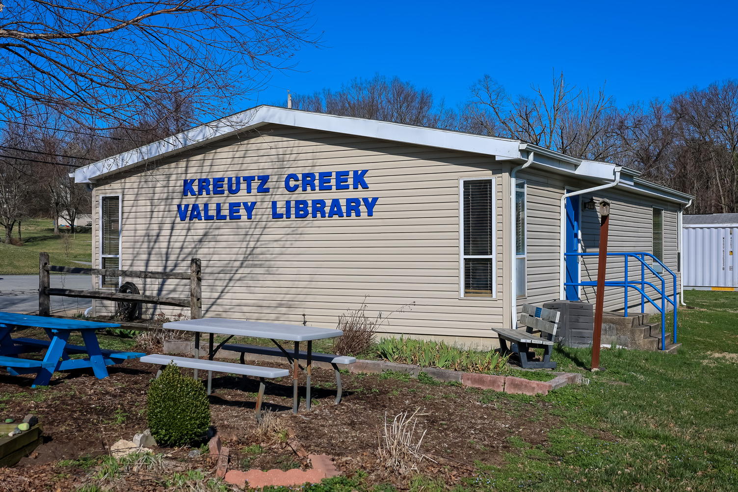 Former FEMA trailer housing Kreutz Creek Library for 40 years