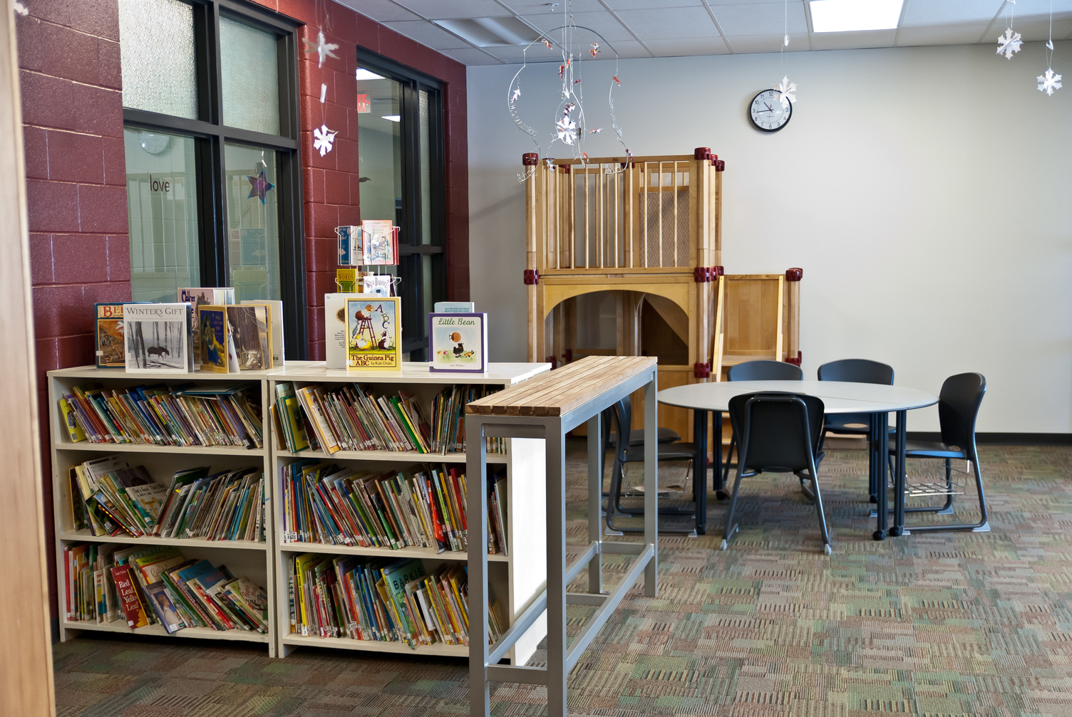 Spacious auditorium, library/media center, and classrooms for all grades
