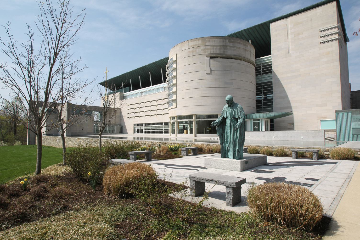 Exterior building restoration and civil engineering at Saint John Paul II Shrine