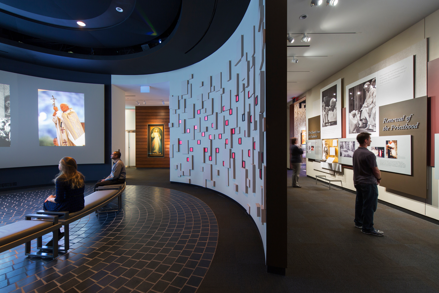 Interpretive exhibit on the life and legacy of Pope John Paul II