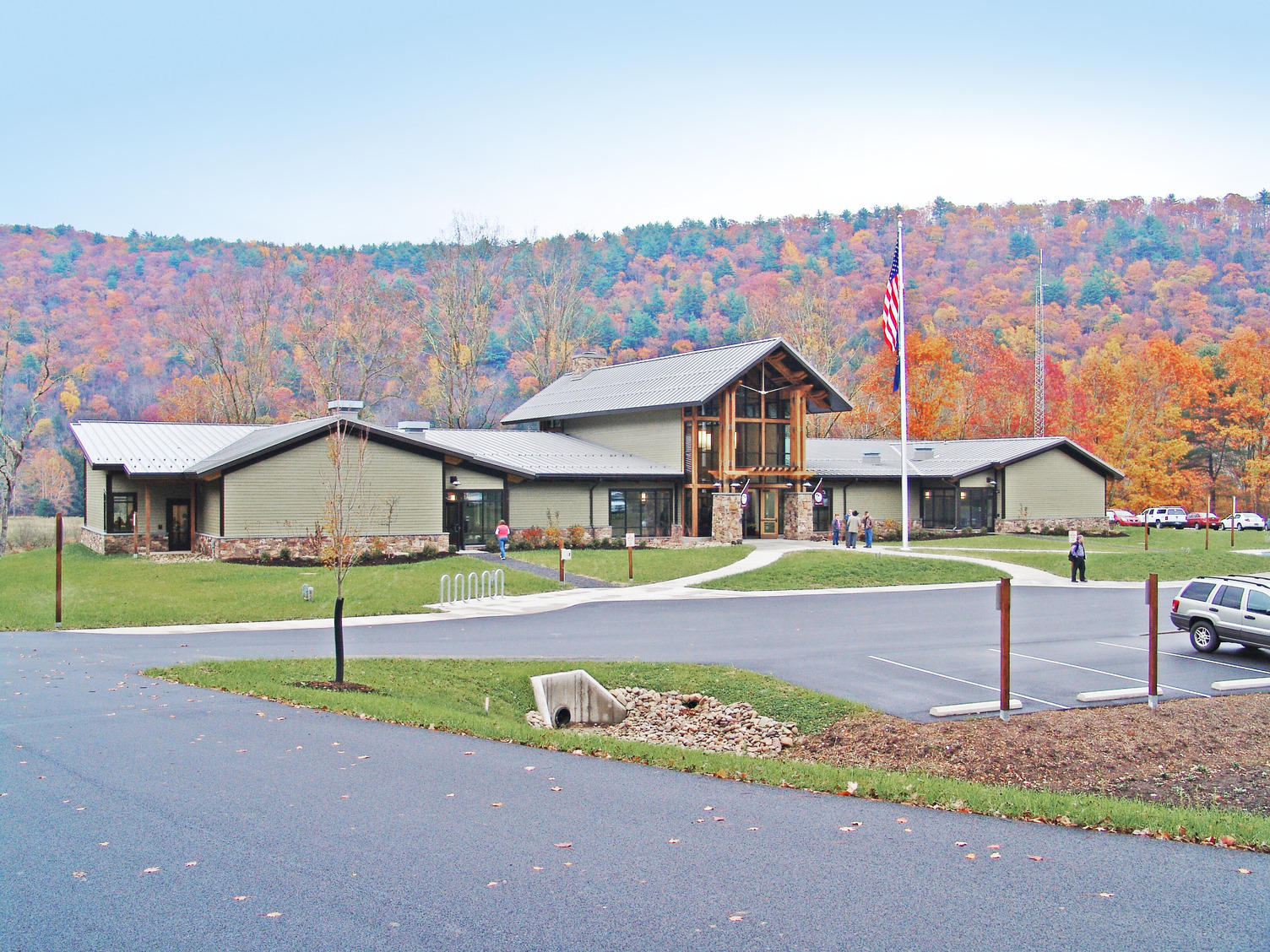 Sinnemahoning State Park LEED Silver Certified Visitor Center in Cameron County Pennsylvania