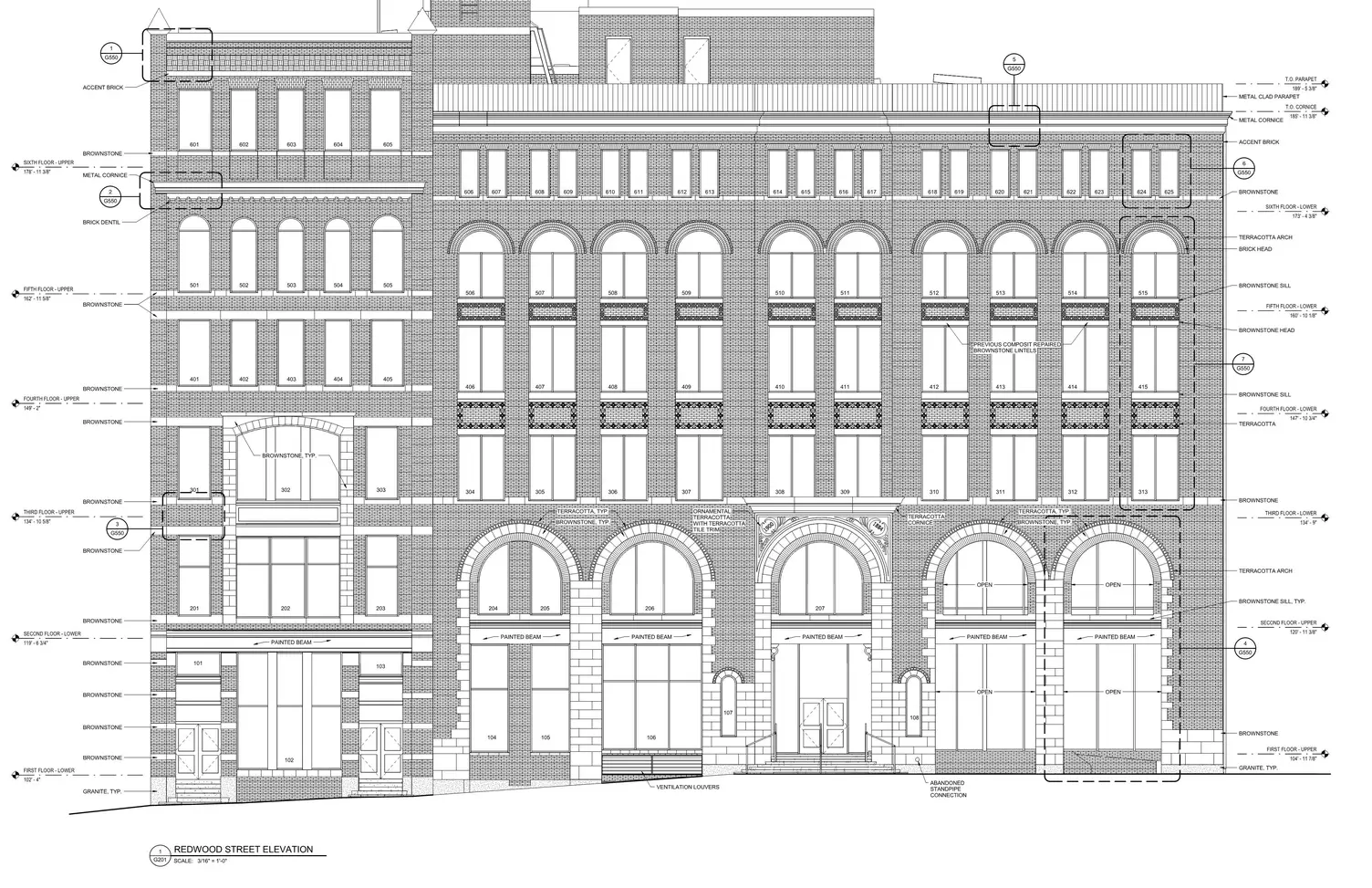 419 West Redwood Street envelope restoration project