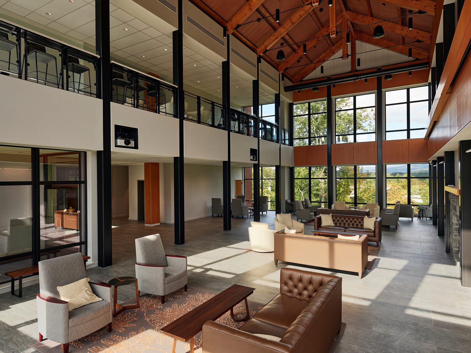 The sustainable design of the Davis Center with ample daylight and renewable energy