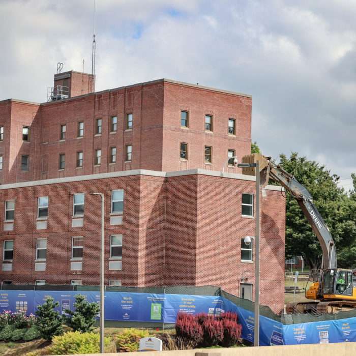 Demolition of older buildings on York Hospital campus to make way for expansion