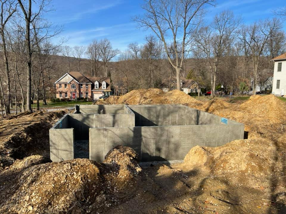 Civil engineering design at a single family lot