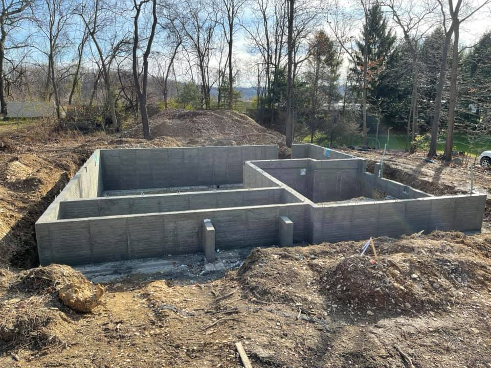 Civil engineering design at a single family lot