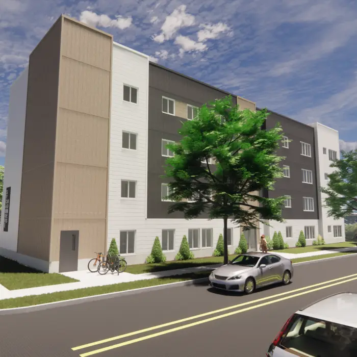 Project Rendering of Sycamore Homes multi-family apartments