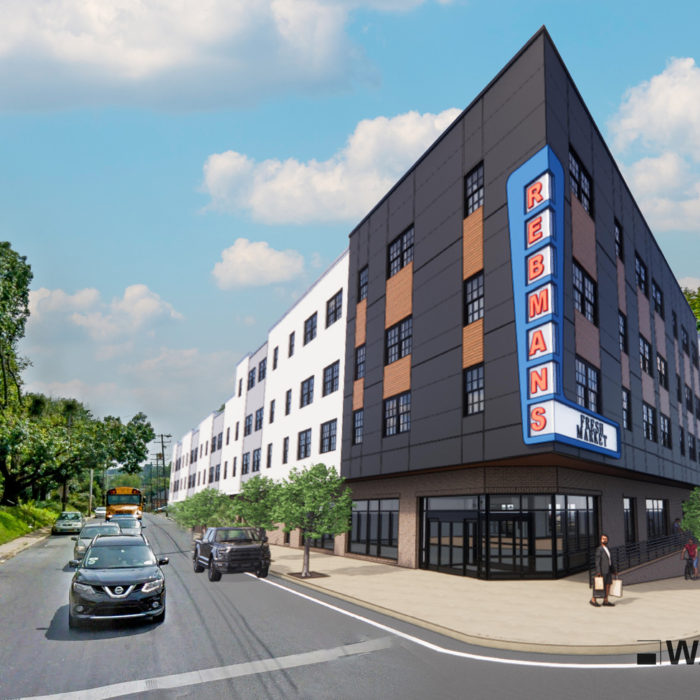 Rendering of the future multi-family apartments at 800 South Queen Street in Lancaster, PA