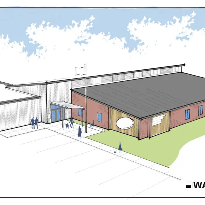 Rendering of the Cumberland Township Municipal Building Renovation