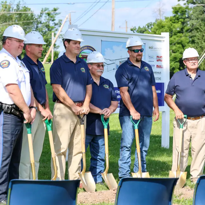 Groundbreaking at the Cumberland Township Municipal Building, with Warehaus and Paragon Engineering