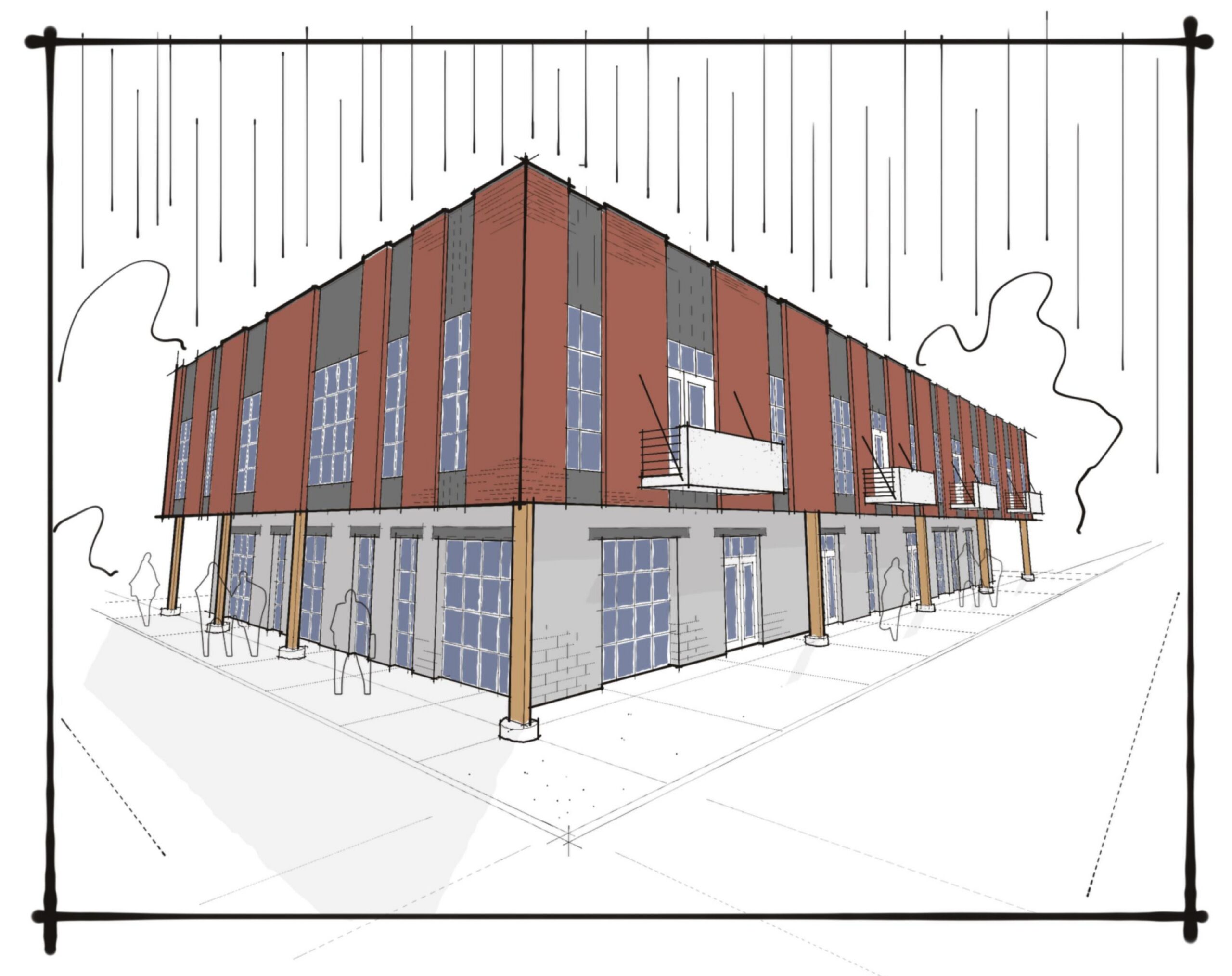 Ballpark Commons Concept Sketch